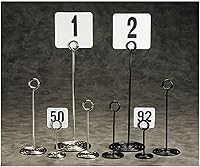 Vista 2 de American Metalcraft NSB4 Swirl Base Números Stands, 4 pulgadas de alto