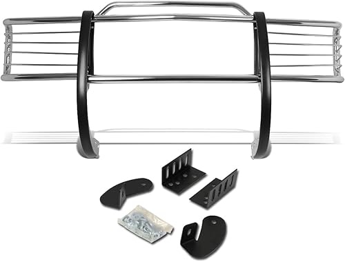 Vista 25 de DNA Motoring GRILL-G-006-BK Parachoques Delantero Cepillo Rejilla Guardia, Negro