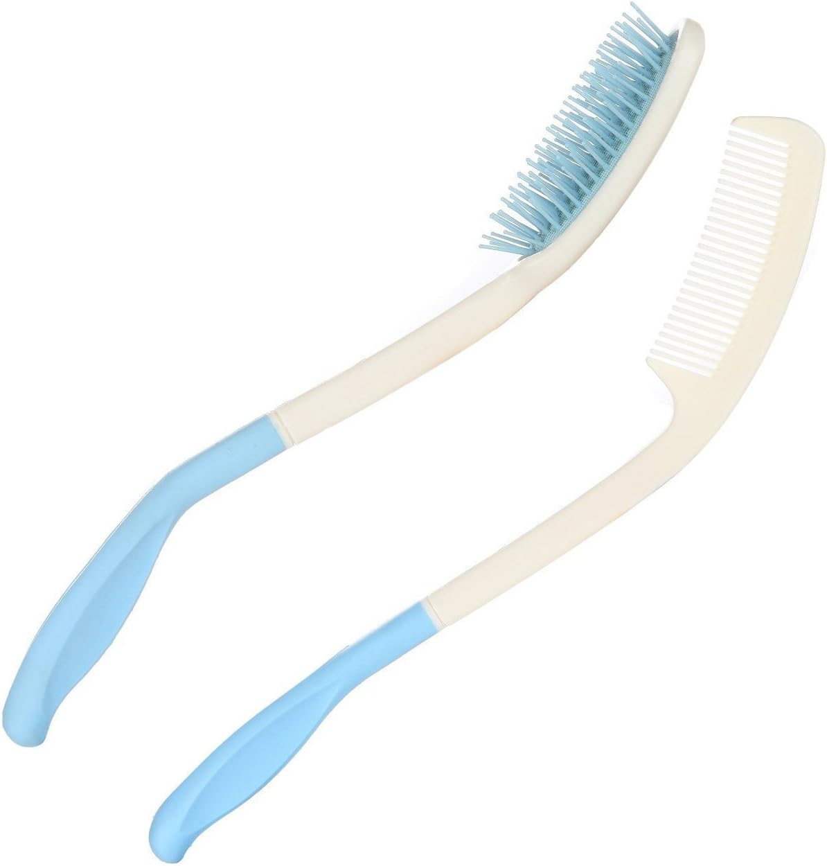 Makihoma Long Reach Handled Comb and Hair Brush Set