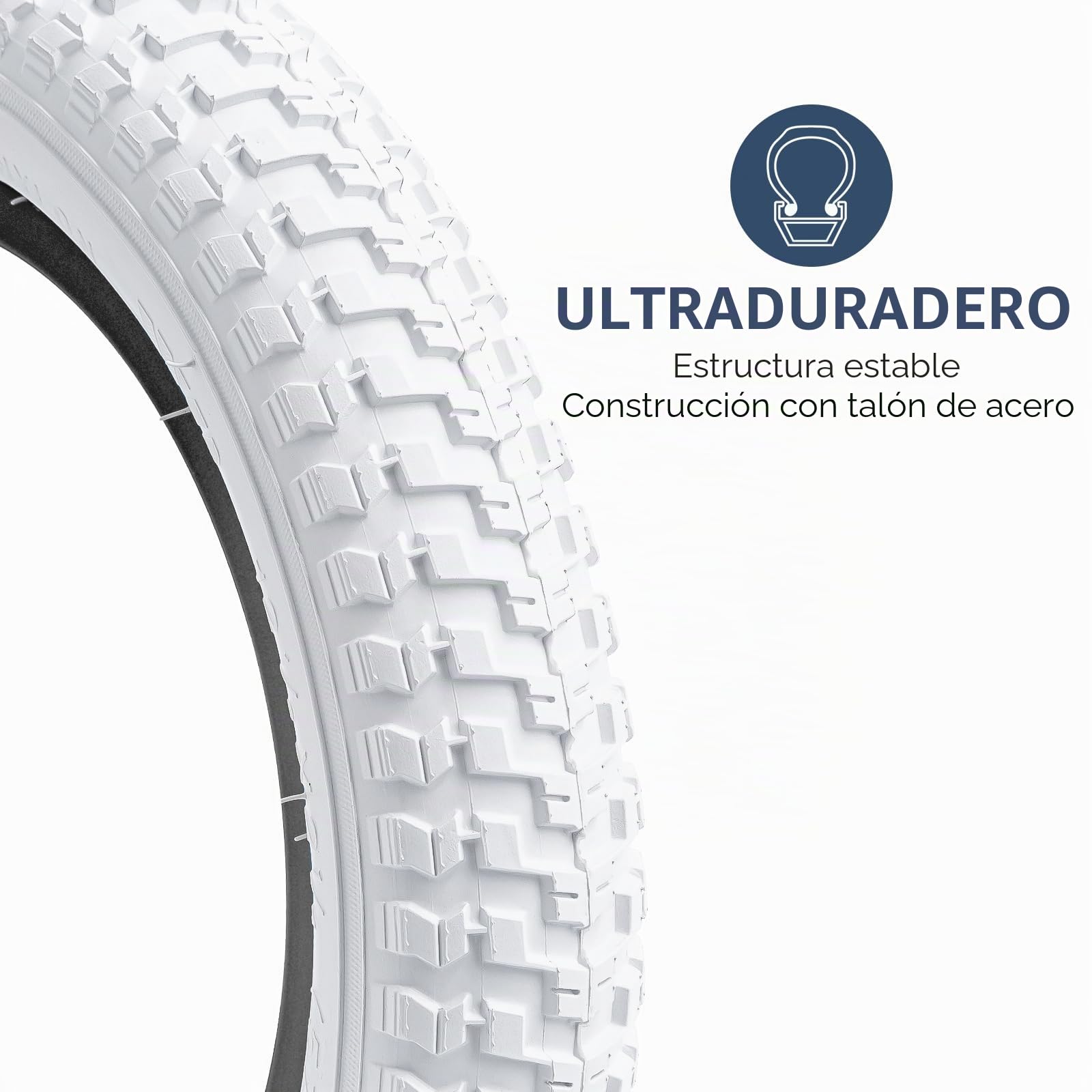 YunSCM 2PCS Blanc 12.5 Pulgada Neumáticoss 12 1/2x2 1/4 ETRTO 57-203 Et 2PCS cámaras de Aire AV32mm Valve Compatible 12 1/2x2 1/4 (12.5x2.25) Neumáticoss et cámaras de Aie