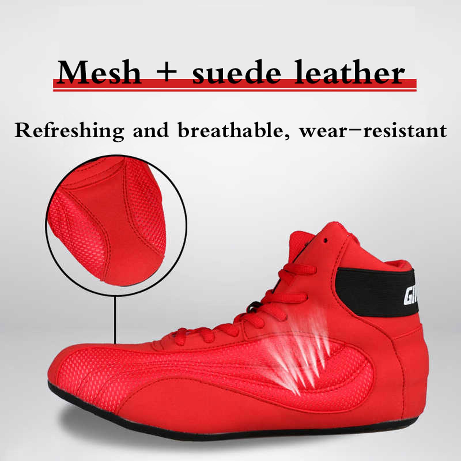 Zapatos De Boxeo,Botas De Boxeo,Zapatos De Culturismo,Wrestling Botas,Boxing Shoes,Calzado De Boxeo,Zapato Luchador,CóModo,Antideslizante,para Hombres,Mujeres,Adolescentes,NiñOs
