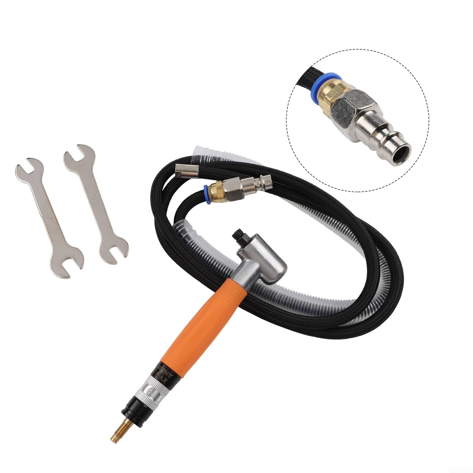 Smerigliatrice pneumatica ad angolo retto 90 gradi per smerigliatrice pneumatica per intaglio sbavatura 70000 giri/min punta in acciaio legato mandrino da 3 mm