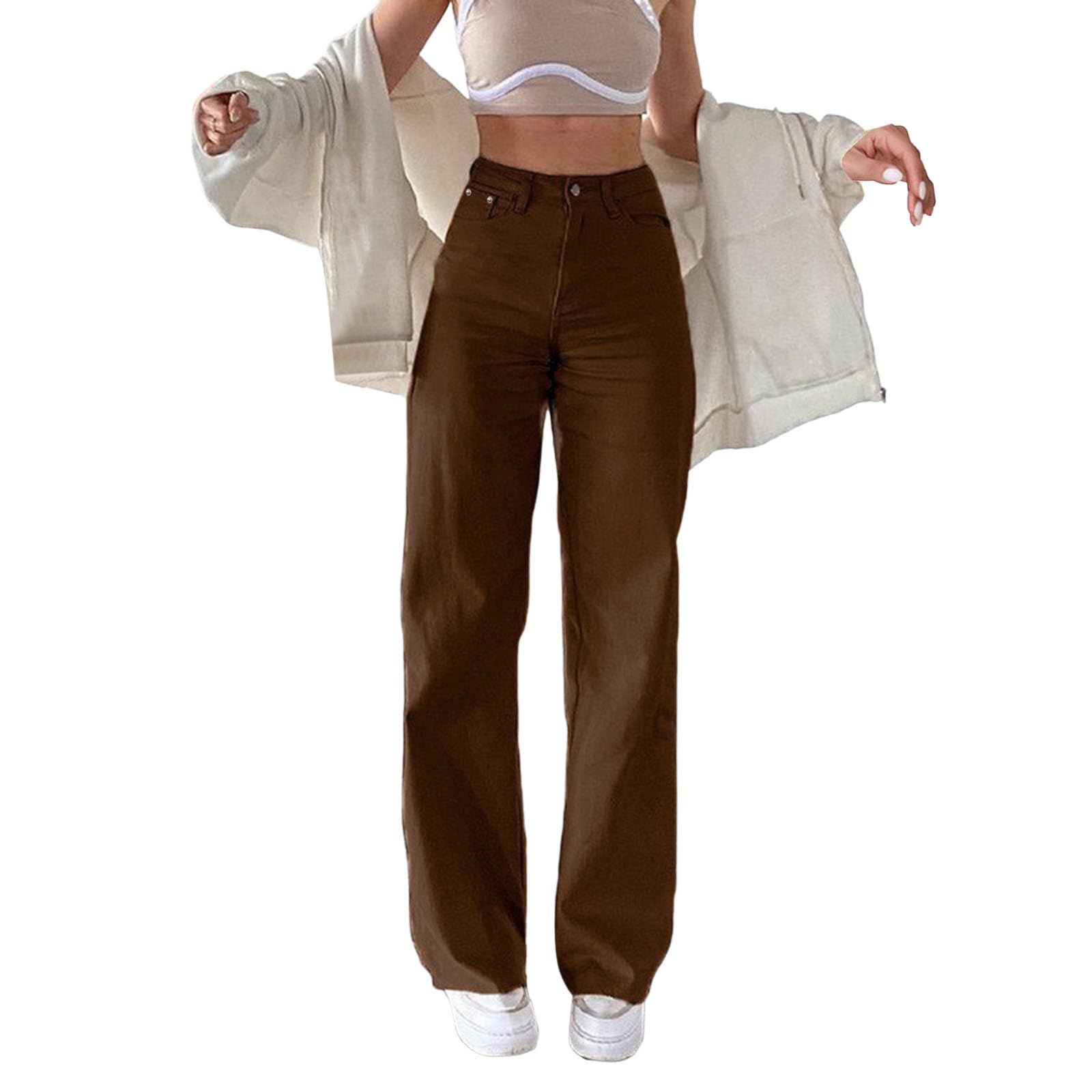 Jean droit ample femme taille haute pour en finir avec l'inconfort