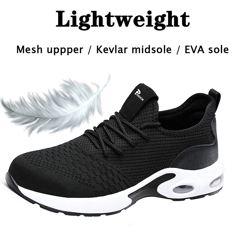 Zapatos de Seguridad para Hombre Mujer Comodo y Ligeros Calzado de Seguridad Anti-Piercing Zapatillas Trabajo con Punta de Acero