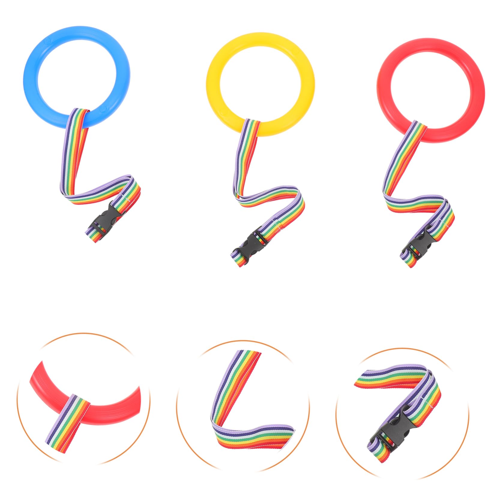 SWOOMEY 6Pcs Walking Rope Safety Leash for Preschool Kindergarten Durable and Reusable Walking Rope for Daycare Designed for Group Supervision Each