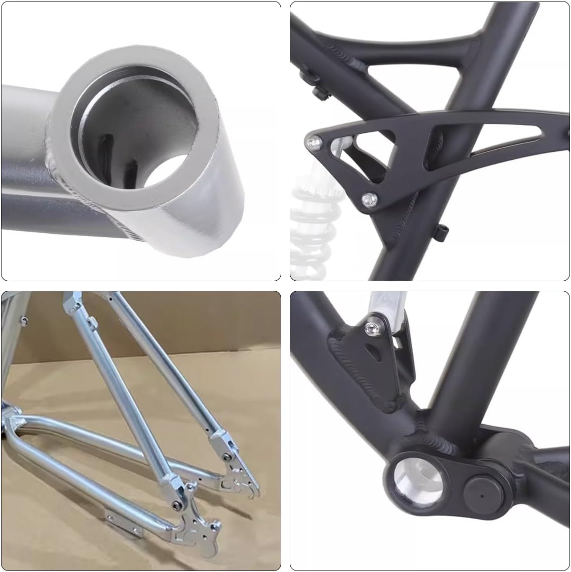 Suspension Bike Frame 26er Softtail Mountain Bike Frame 17'' Aluminium Alloy Disc Brake Bicycle Frame 135mm Quick Release Frame