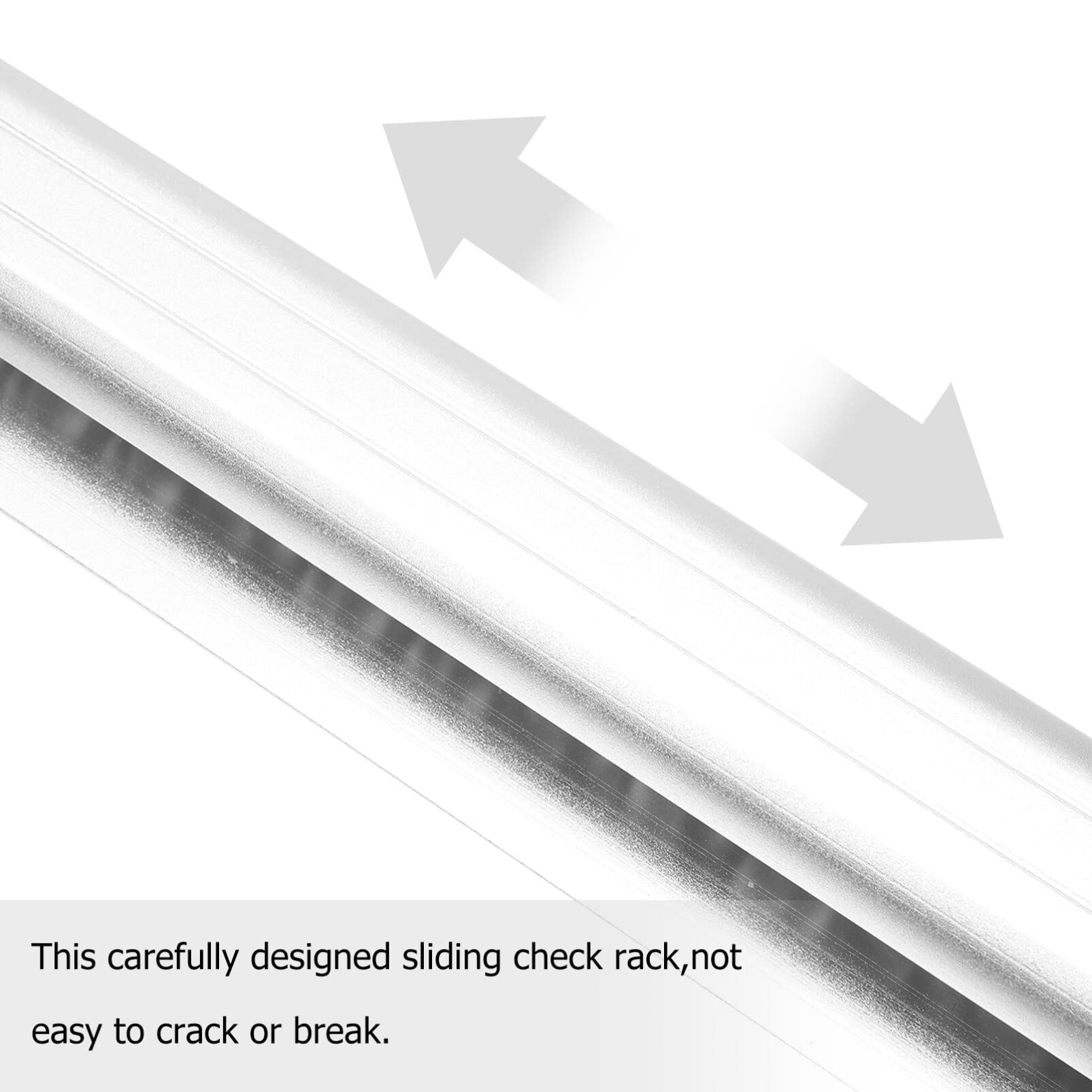 Alipis Aluminium-Schiebe-Scheck-Rack Quittungs-Ticket-Rechnungs-Clip-Rack-Halter-Küchen-Rechnungs-Bestell-Laschen-Grabber-Display-Schiene Für Restaurant-Büro-Cafés-Kneipen-Bars