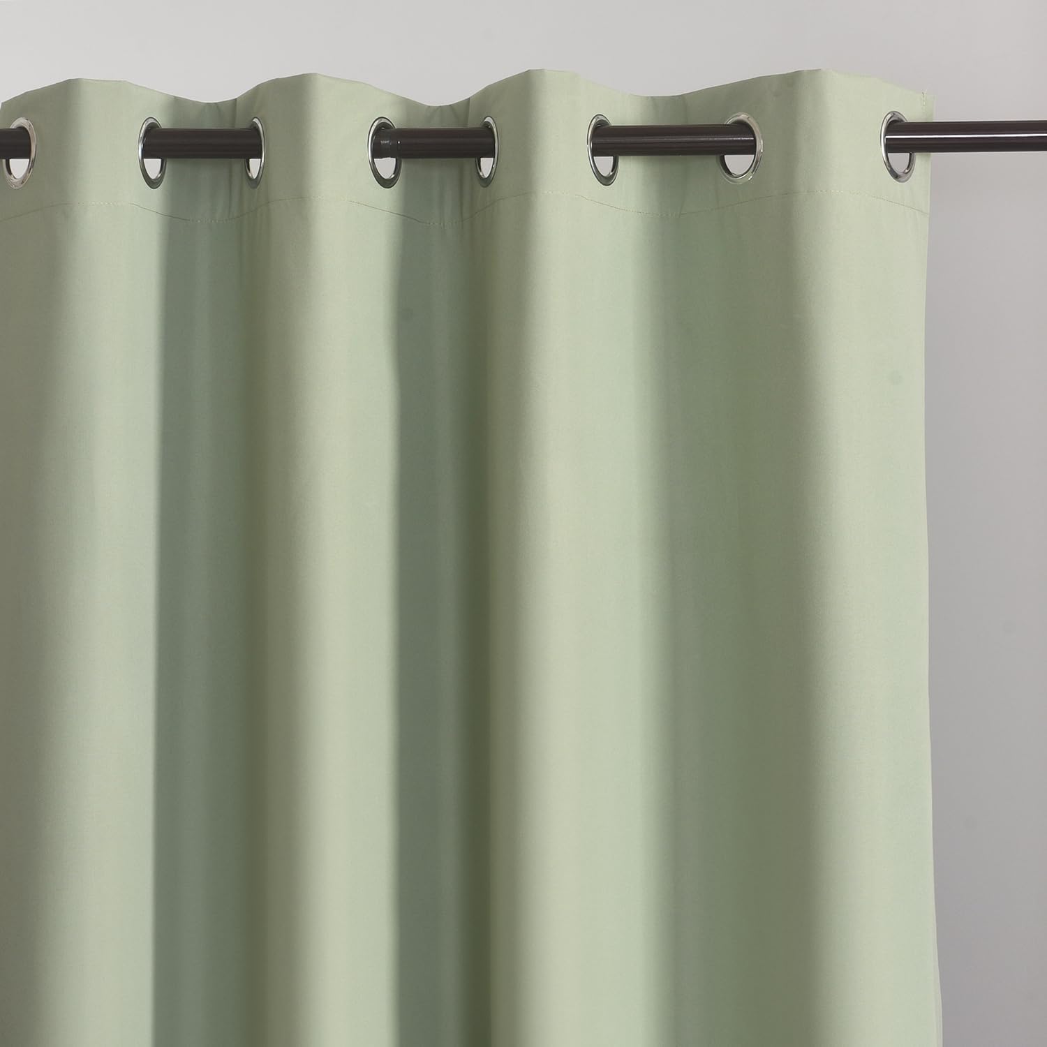 GYROHOME 2 Panels Blackout Curtains for Bedroom and Living Room, Thermal Insulated Solid Sleek Grommet Top Window Treatment Drapes, Green, 66x90inch