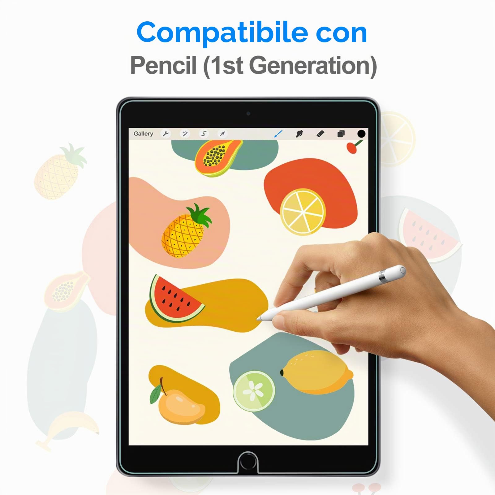 JETech Pellicola Protettiva Vetro Temperato per iPad 10,2 Pollici 9/8/7 Generazione (2021/2020/2019)