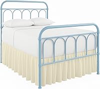 Vista 19 de Falda de cama Cottingon Twin de 12 pulgadas de caída con esquinas divididas, 100% microfibra suave y elegante, volante antipolvo con plataforma