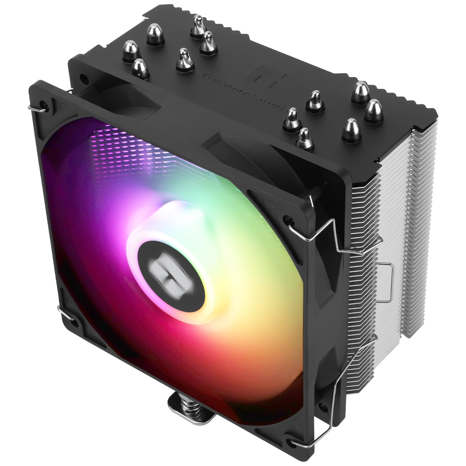 TR-Thermalright Burst Assassin 120 SE ARGB,Enfriador de aire para CPU,6 tubos de calor de 6mm,Ventilador para CPU TL-C12C-S PWM,Silencioso, Velocidad 1550RPM,Para AM4/AM5,Intel LGA1700/1851/115x/1200