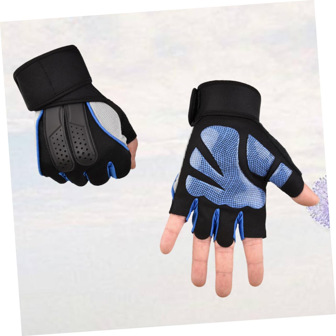 1 paio di guanti da allenamento Guanti antiscivolo Guanti per sollevamento pesi amento Guanti antiscivolo Guanti per sollevamento pesi Guanti corti per manubri sportivi per sollevamento pesi