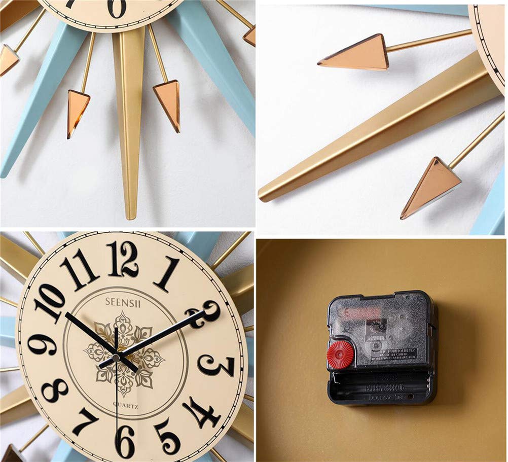 Amazon.co.jp: 大型壁掛け時計、モダンメタルサスタークロックポップ