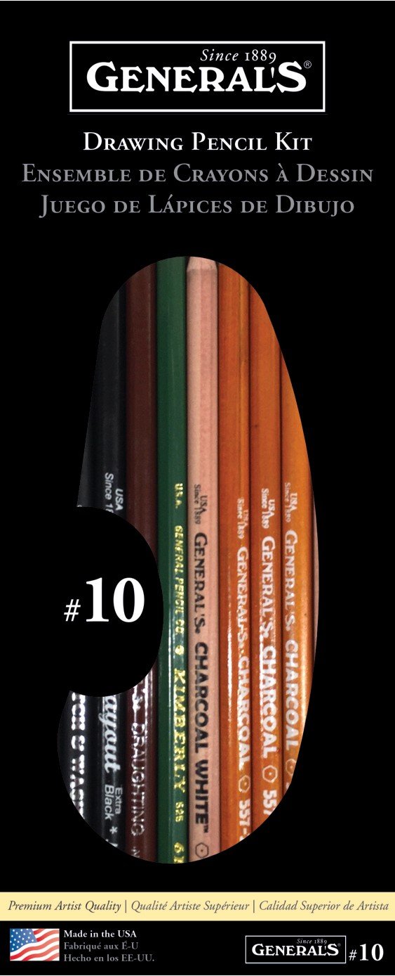 General Pencil Various Drawing Kit 12 Piece
