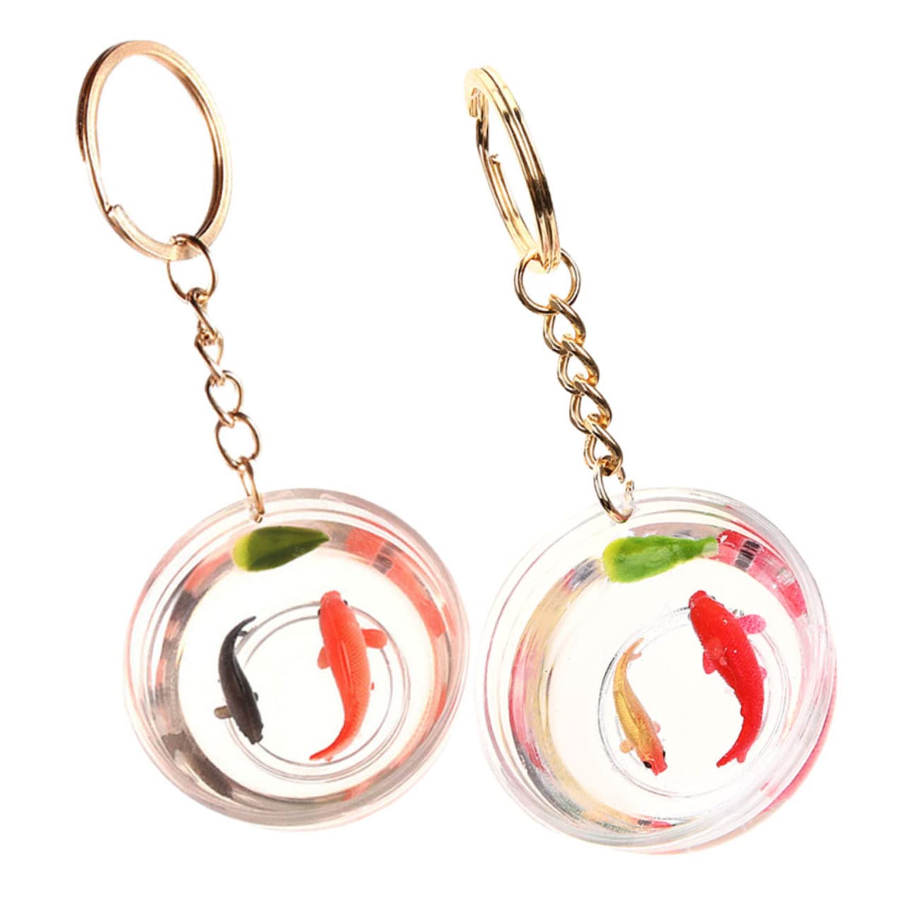 CHILDWEET2pcs Goldfish Keychain Cool Keychains Creative Key Ring Fish Keychains Food Key Chain Resin Goldfish Bag Keychain Bag Pendant Backpack Keychain Hanging Decoration Charm Miss Summer