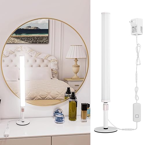 MY BEAUTY LIGHT Luces LED de tocador para espejo, regulables y de temperatura de color cambiables, luces LED de maquillaje de altura ajustable de 24