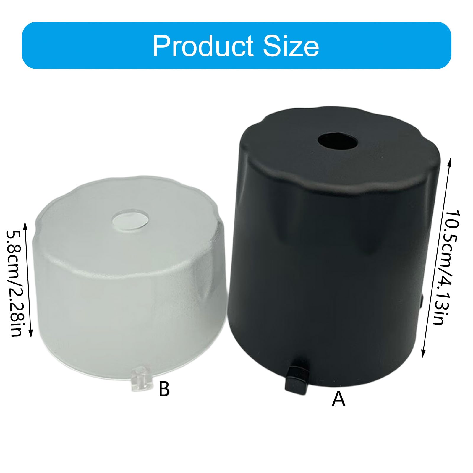 Cubiertas protectoras para tubos de luz intermitente de estudio para dispositivos Bowens Mount 99 x 58 mm y 99 x 105 mm Plástico irrompible Bowens Mount Linternas Protectores