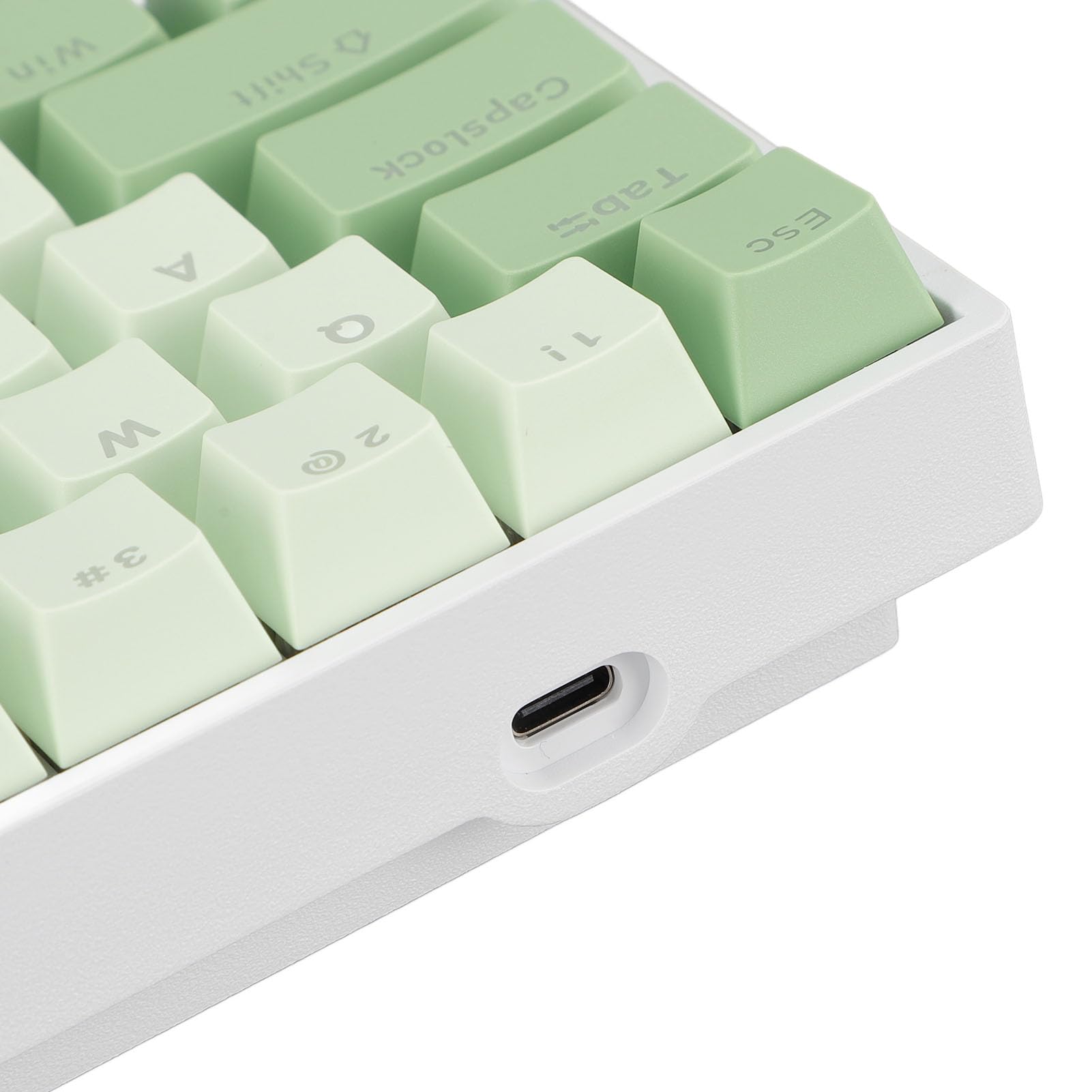 Klawiatura Mechaniczna, 68 Klawiszy Klawiatura do Gier z Czerwonym Przełącznikiem Hot Swap z Podświetleniem RGB, Przenośna Przewodowa USB o Układzie 60% do Laptopa PC