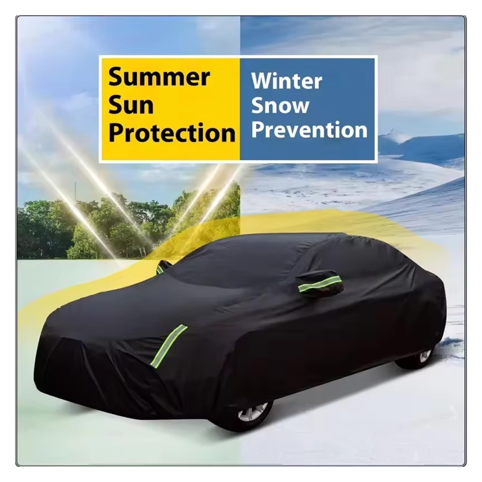 Autoscheiben Sonnenschutz Für Cadillac Für VISTIQ Wasserdichter, Schneefester Sonnenschutz, Winter- Und Sommer-Autoschutzzubehör, Vollständige Autoabdeckung