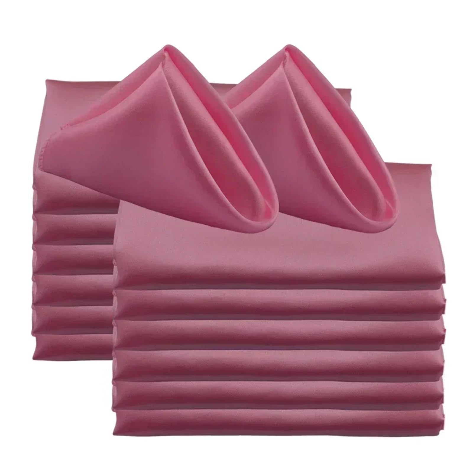 Cloth Napkins 60pcs 48x48cm 19inch Square Satin Napkins For Wedding Party Decors Soft Cloth Dinner Napkin Restaurant