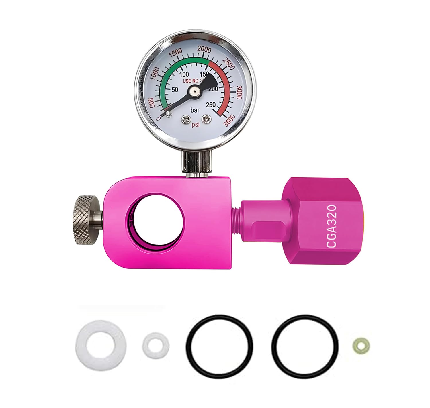 Co2 Refill Adapter for Soda Terra Makers,Quick Fill Kit for Pink Cylinders,Co2 Exchange Carbonator Fill Station Compatible with DUO Terra Art Soda Machine
