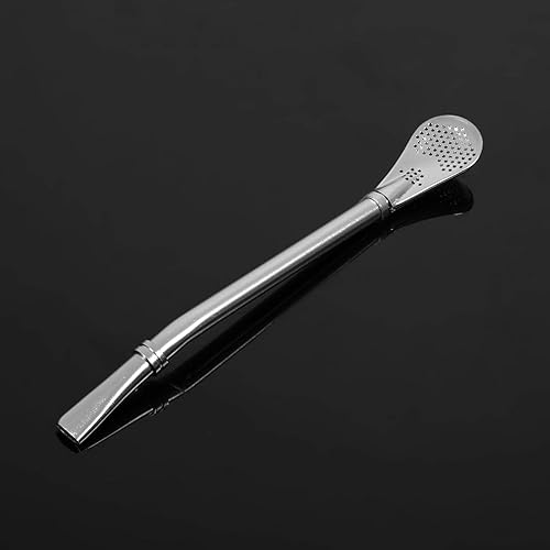 Miniatura 8 de Fiable Acero Inoxidable Yerba Mate Té Calabaza Bombilla Beber Paja Filtrada Cuchara Plata