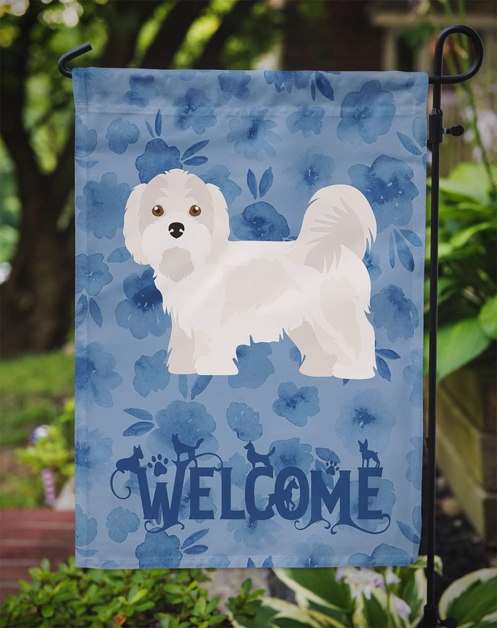 Caroline's Treasures CK6011GF Kyi-Leo Welcome Garden Flag Mailbox Flag Decorative Yard Flag Banner Outside Patio Artwork Yard Flower Beds, Garden Size, Multicolor