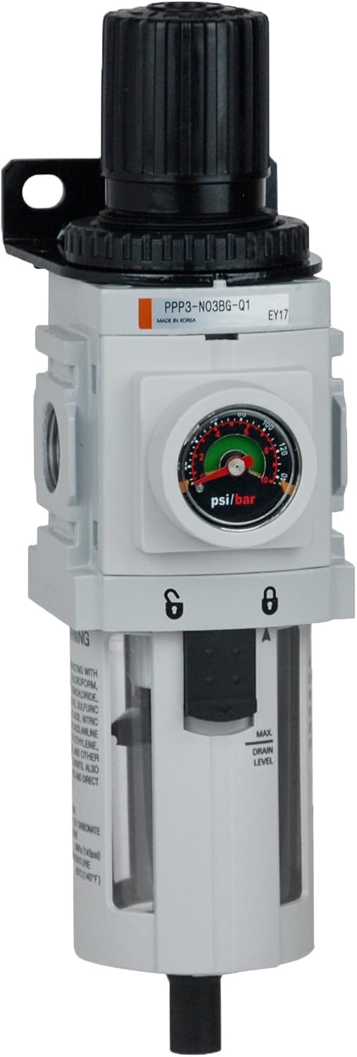 PneumaticPlus PPP3N02BDG Compressed Air Filter Regulator