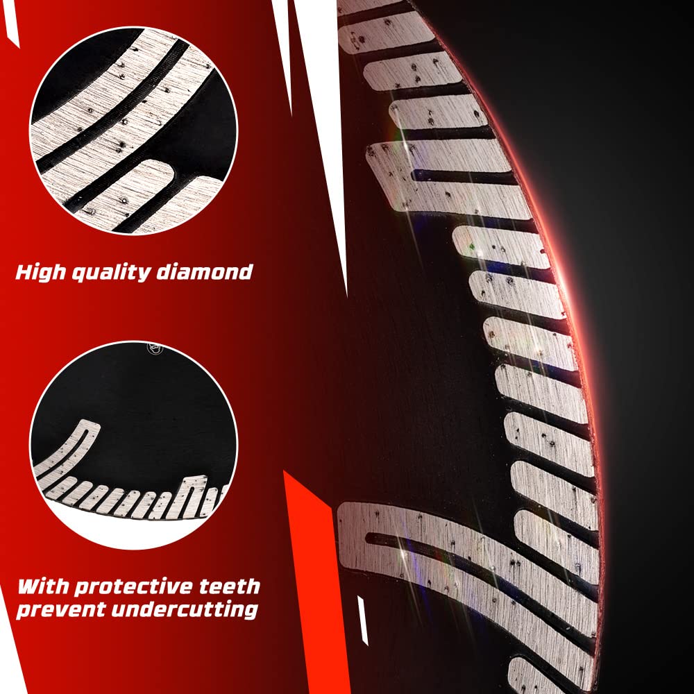 Casaverde Granite Cutting Blade 7" Diamond Turbo Blade for Granite,Marble,Engineered Stone and Ceramic Tile