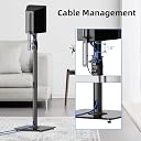 Suptek 34.1”-44.7“ Height Adjustable Speaker Stands Set of 2 Bookshelf Speaker Stand Pair for Universal Satellite Speakers, for Bose Polk JBL Sony Yamaha - 22 lbs Capacity per Stand, SFM001 gallery image