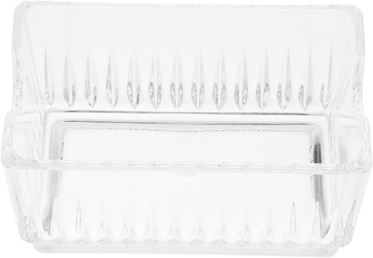 CALLARON Desktop Storage Box Space-saving Desk Organizer Acrylic with Easy Viewing and Access, Elegant Design for Tea Bags and Business Cards for Office and Workspace Use