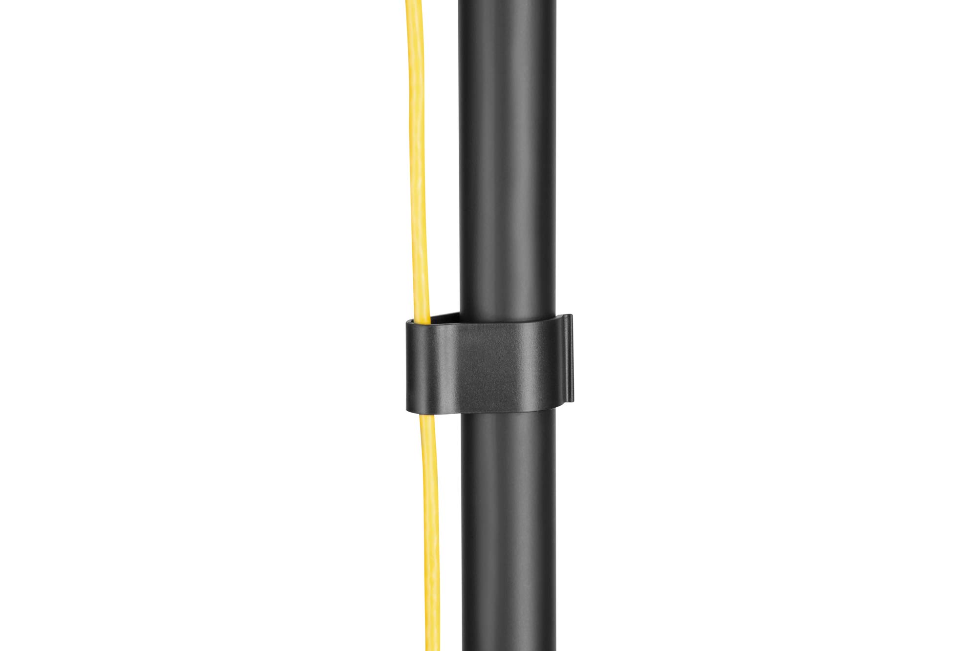 DIGITUS Estación de trabajo móvil con ajuste individual de altura - para monitores de 17" a 32" - gestión de cables integrada - con soporte para PC - negro