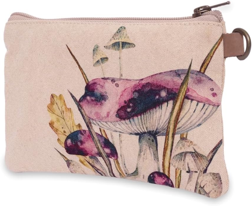 COTT N CURLS Mushrooms - Wristlet Wallets for Women, Crossbody Purse, Book Bag, Tote Bag, Cell Phone Purse, Small Pouch