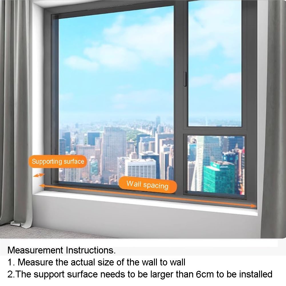Protectores de seguridad para ventanas a prueba de niños, barra de seguridad ajustable para el hogar para niños, evita caídas accidentales, barandillas interiores para niños, 15.7 x 47.2 pulgadas
