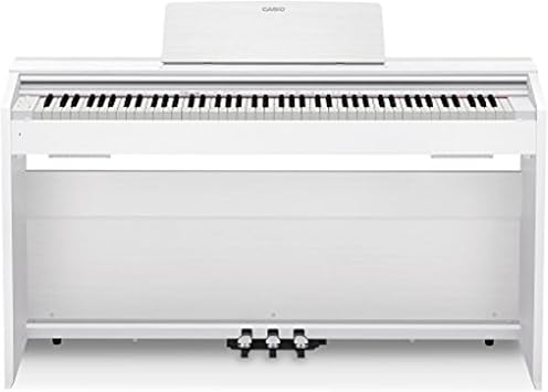 Casio Privia PX-870 88-Key Weighted Console Digital Piano | Tri-Sensor II Scaled Hammer Action Keys| Elegant Design | Powerful 40W 4-Speaker Sound, Concert Play, USB-MIDI | White