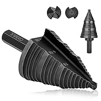 Vista 1 de Step Drill Bit for Metal, 1-3/8" to 7/8", Drill Bit Set for SS, Hard Metal, Wood, HEX Shank, 3-Steps. #207