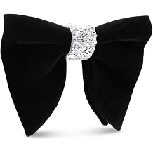 Pre-Tied Velvet Bow Ties for Men Tuxedo Oversized Bowtie