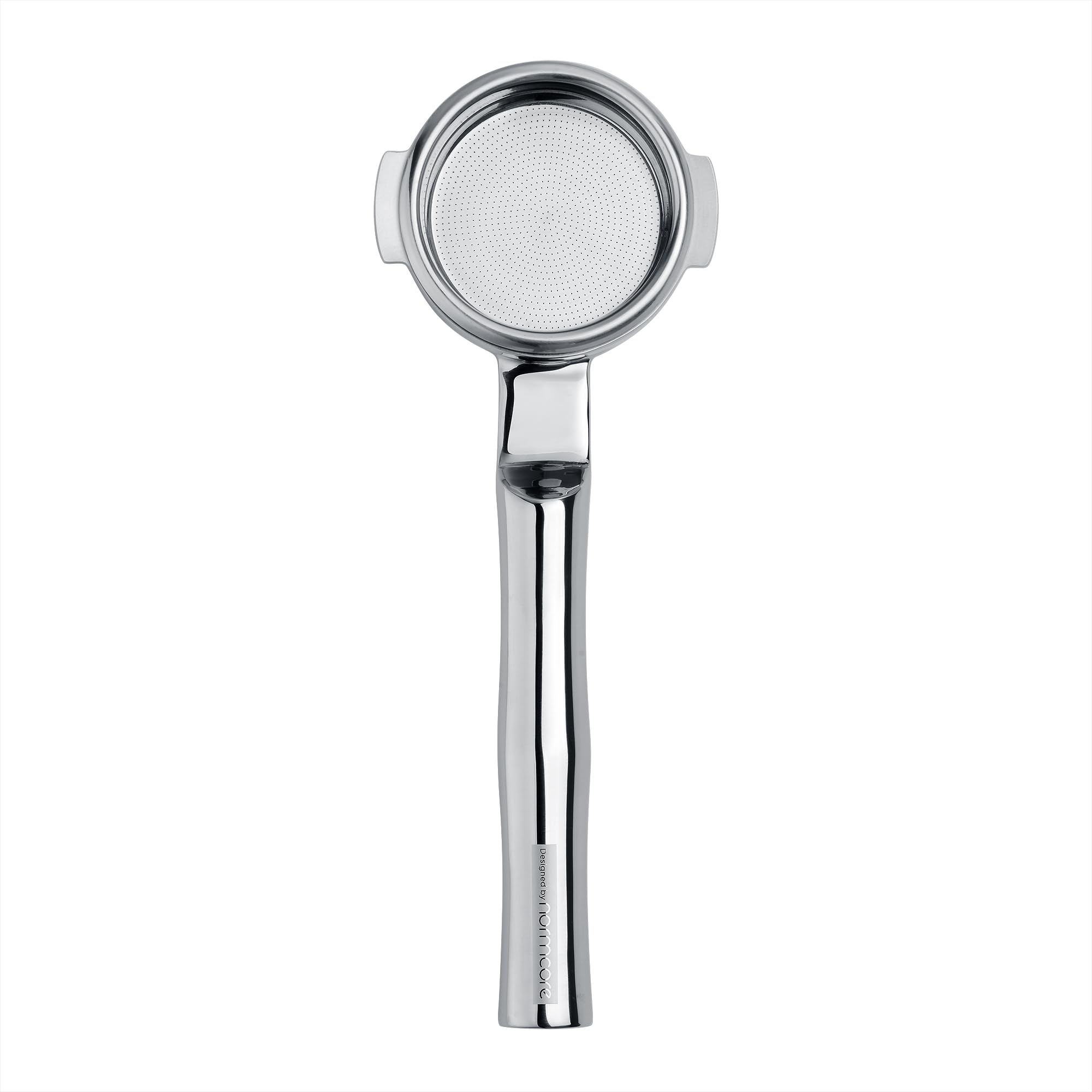 Normcore 58 mm bezdenny filtr sitowy z pełnej stali nierdzewnej z uchwytem Lay-Flat 180° – pasuje do E61, ECM, Rocket, Flair 58, Profitec – 18 g filtr do wyciągania wysokiej jakości, w zestawie z