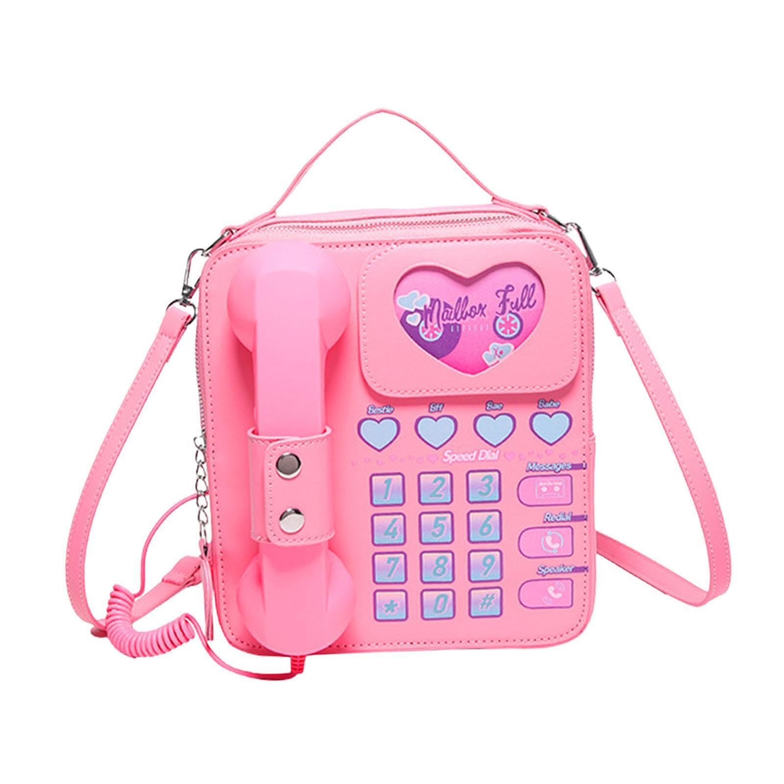 Auyxssz Women's Pink Trendy Fashion Quirky Handbag Busy Charming Style Ensures Stay Fashionable While Practical Is Compact Yet Spacious Enough To Hold Essentials, 22X20x7cm