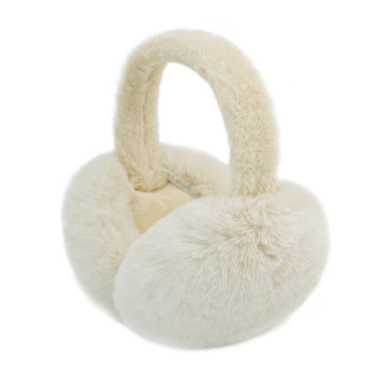 Foldable Ear Muffs for Women Cold Weather Fluffy Earmuffs