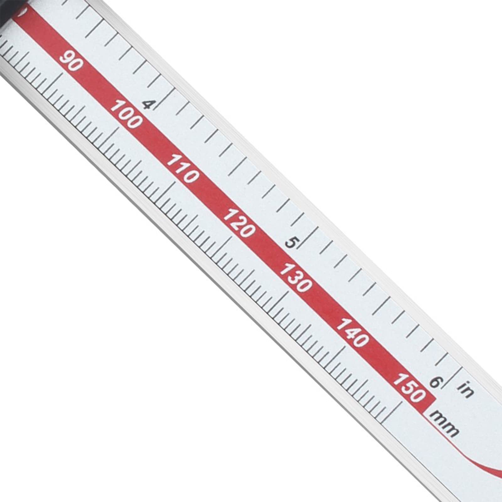 Digitaler Messschieber für Drahtseil, verbreiterter Messamboss, Messbereich: 0-150 mm, mm/Zoll, Auflösung 0,01 mm,0-150mm