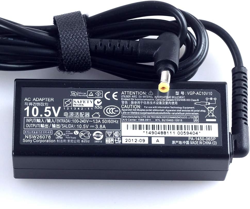 Genuine AC Adapter Charger for Sony VGP-AC10V10 VAIO Duo 13 Pro 11/13 10.5V 3.8A