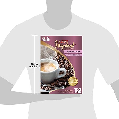 Miniatura 3 de Cafe Mazel Café instantáneo de avellana - 3 en 1, 100 barras