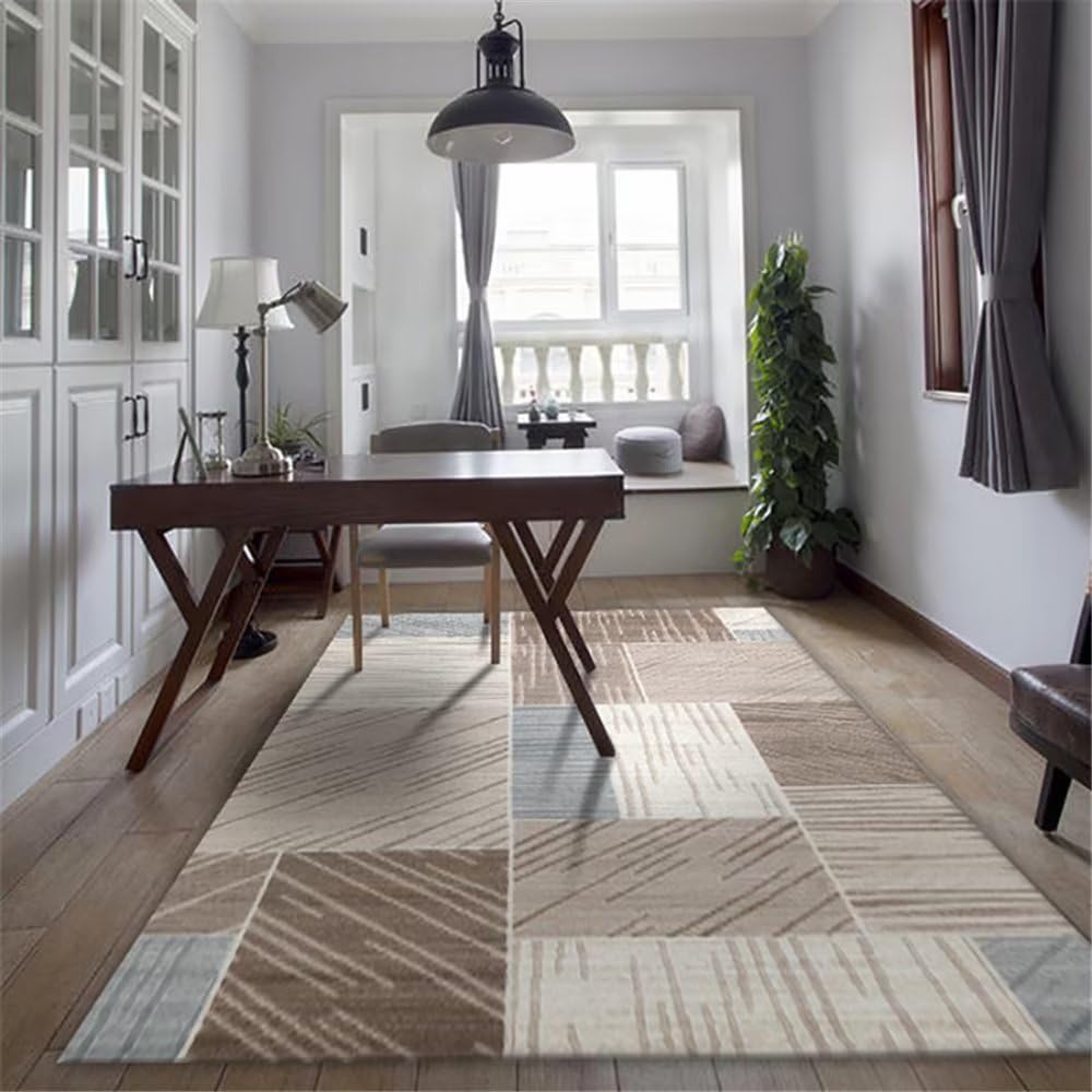Tapis de salle à manger moderne gris 160x200cm pour un espace repas chic et chaleureux