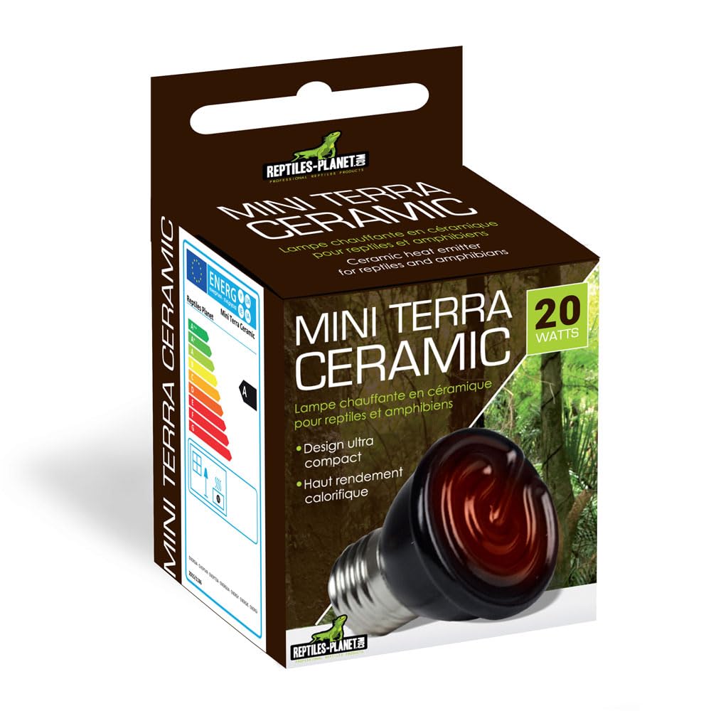 Reptiles Planet Noir Mini Ceramic Lamp For Breeding Terra