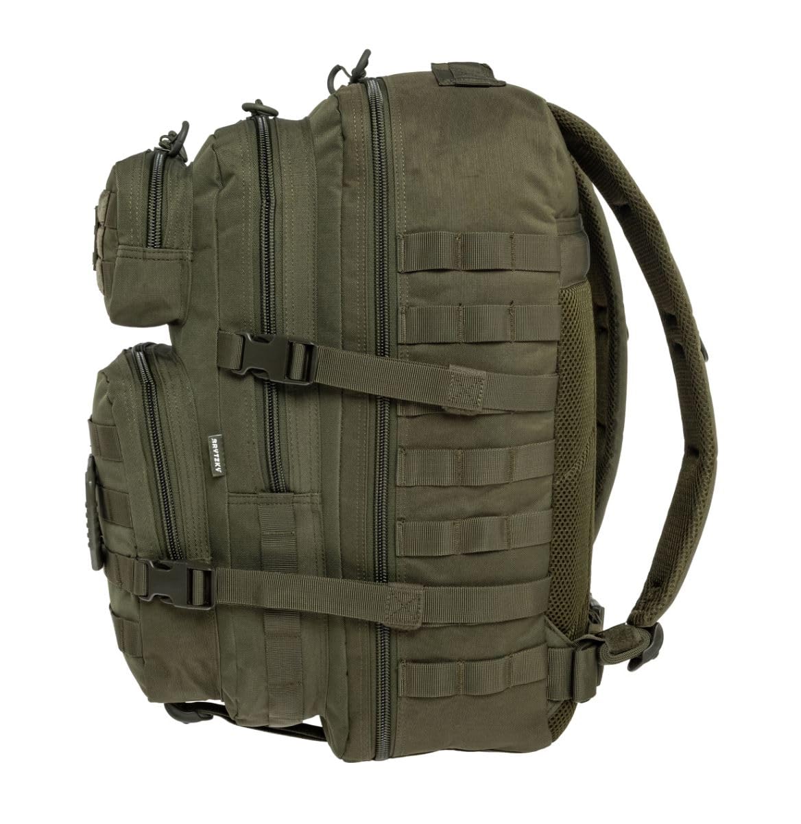 Tactical Polygon Large 36L Taktischer Rucksack – Oliv | Militär & Outdoor Rucksack Herren | Mit MOLLE-System & Fach für Trinkblase | Ideal für Trekking, Camping & Survival | 51×29×28 cm