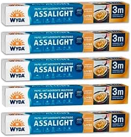 Papel Manteiga Assalight Premium 3M Wyda 5 Rolos Assa Tudo