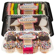 Greens 1 Rainbow Cookies 1 Mini Black & White Cookies 1 Mini Cupcakes Pack