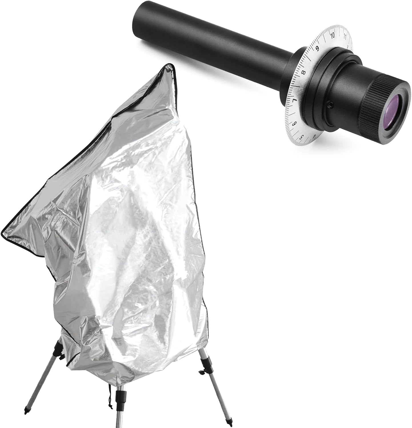 Astromania Polar Alignment Scope for EQ3 - Bundle with - Protective Telescope Cover Diameter 37.6"