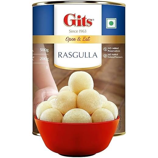 Gits Rasgulla Tin 500gm